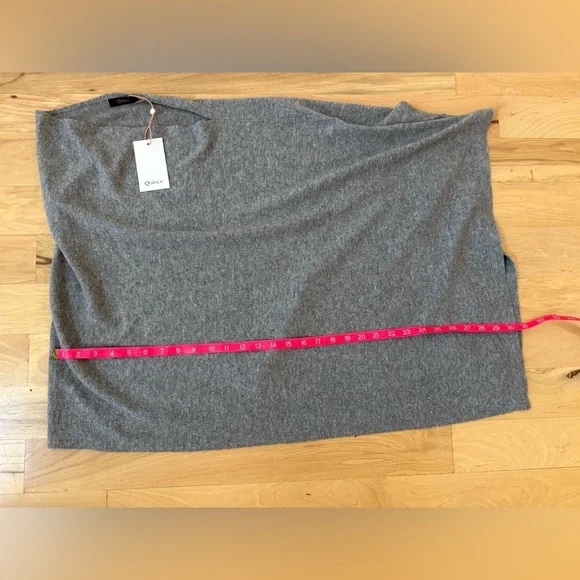 NWT Quince Women's Mongolian Cashmere Nursing Shawl Heather Grey One Size - Picture 2 of 13